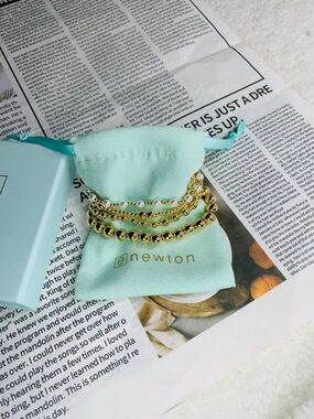 Enewton Gold and Pearl Stackable Bracelet Set